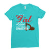 Just A Girl In Love With Her Heavy Equipment Operator Ladies Fitted T-Shirt