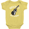 rockin' it old school bass Baby Bodysuit
