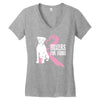 boxers for boobs Women's V-Neck T-Shirt