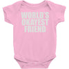 world's okayest friend Baby Onesie