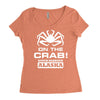 v t shirt inspired by deadliest catch   on the crab. Women's Triblend Scoop T-shirt