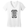 Super Cool Mimi Of A Freaking Awesome Son Women's V-Neck T-Shirt