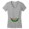 Two Peas In a Pod Twin Chocolate Babies Women's V-Neck T-Shirt
