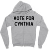 vote for cynthia Zipper Hoodie