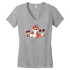 dia de los foxes Women's V-Neck T-Shirt