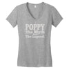 poppy myth legend casual Women's V-Neck T-Shirt