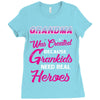 Grandma Was Created Because Need Real Heroes Ladies Fitted T-Shirt