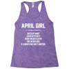 April Girl Hated By Many Racerback Tank