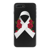 lung cancer white ribbon iPhone 7 Plus Case