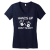 hands up don't shoot Women's V-Neck T-Shirt