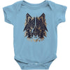 polygon wolf Baby Onesie