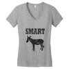 smart ass Women's V-Neck T-Shirt