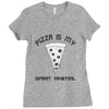 pizza is my spirit animal Ladies Fitted T-Shirt