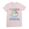 unicorns are born in december cute unicorn Ladies Fitted T-Shirt