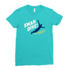swan dive Ladies Fitted T-Shirt