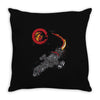 a leaf on the wind Throw Pillow