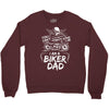 You Cant Scare Me I am Biker Dad Crewneck Sweatshirt