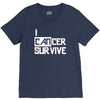 i can survive cancer V-Neck Tee