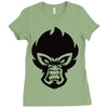 mean monkey Ladies Fitted T-Shirt