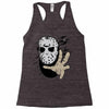 hockey mask halloween Racerback Tank