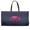 shy girl Weekender Totes