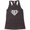super dad diamond superhero Racerback Tank