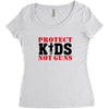 Protect Kids Not Guns Women's Triblend Scoop T-shirt