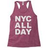 nyc all day Racerback Tank