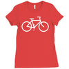 bicycle Ladies Fitted T-Shirt