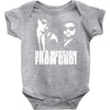 the blues brothers inspired on a mission from god funny Baby Bodysuit