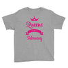 queens are born in february Youth Tee