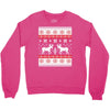 reindeer christmas ugly sweater Crewneck Sweatshirt