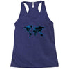World Map Design Racerback Tank
