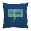 louder than words Throw Pillow