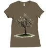shades of winter Ladies Fitted T-Shirt