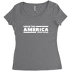 make the america great again Women's Triblend Scoop T-shirt