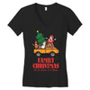family christmas tis the season to be merry Women's V-Neck T-Shirt