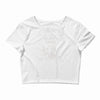 christmas funny dog &amp; snowman Crop Top