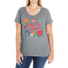 learn from the flowers Ladies Curvy T-Shirt