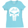 punisher infidel skull Ladies Fitted T-Shirt