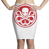 red skull logo avengers marvel comics gift Pencil Skirts
