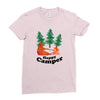 Happy Camper Ladies Fitted T-Shirt