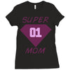 super mom 01 Ladies Fitted T-Shirt