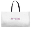 867 midnight Weekender Totes