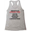 Smartass January Girl Racerback Tank