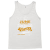 I'm a june woman I was born with my heart Tank Top
