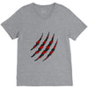Clawed Up V-Neck Tee