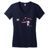 lionel messi 3 Women's V-Neck T-Shirt