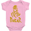 uomo dakar stampa oro moto deserto parigi africa sport Baby Onesie