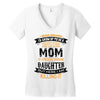 Super Cool Mom Of A Freaking Awesome Granddaughter Women's V-Neck T-Shirt